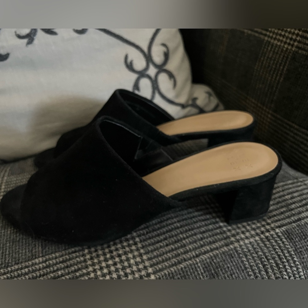Black Suede Alex Alex black mules size 9M